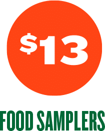 $13 Food Samples